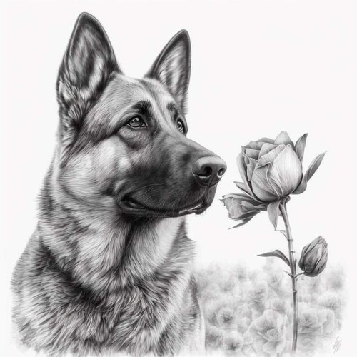 Cane pastore tedesco - cane, ritratto
