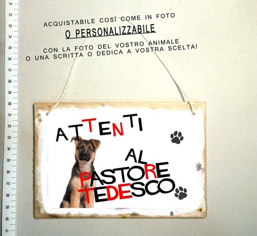 Targa attenti cane - targa, al