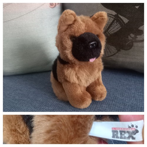Vintage peluche cane pastore - vintage,