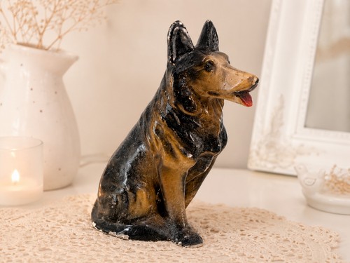 Statuetta vintage cane pastore - statuetta,