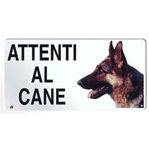 Pets targa attenti - attenti, cane